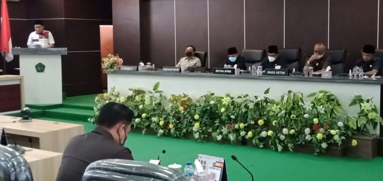Rapat Paripurna DPRD Kab. Pamekasan tanggal 31 Agustus 2021